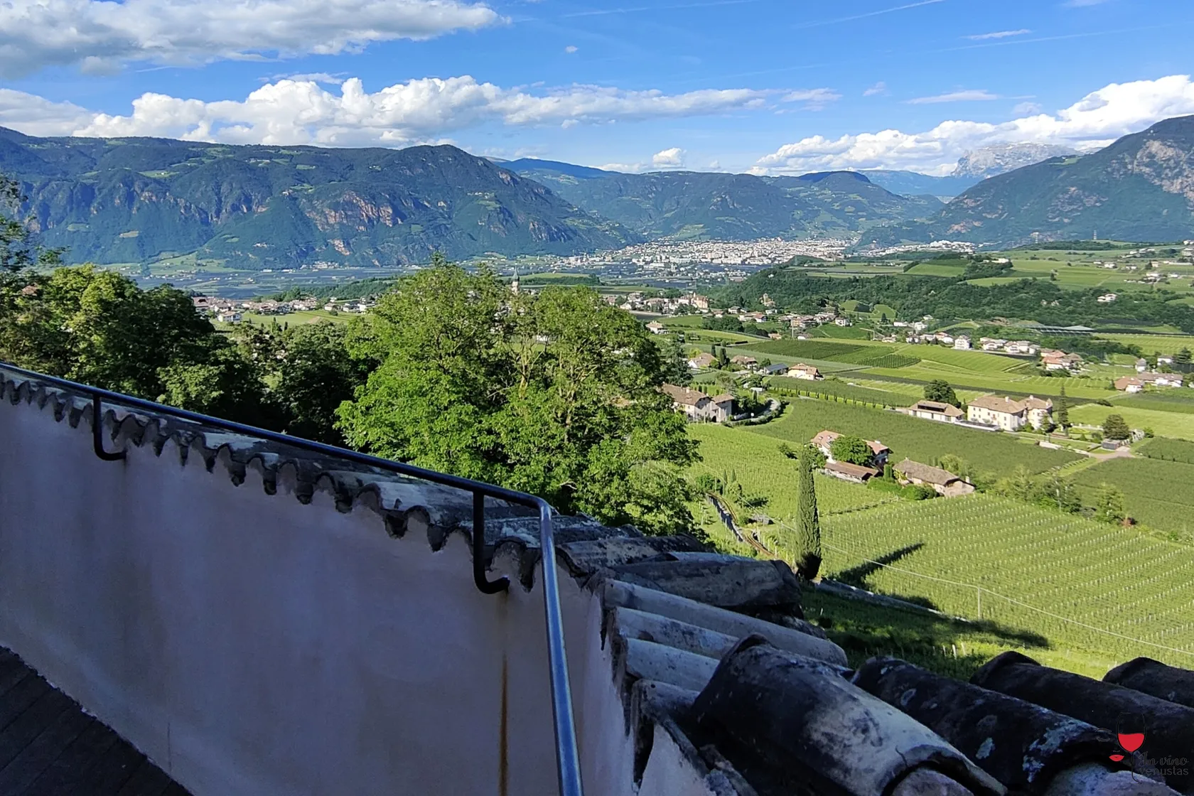 Vista dalla terrazza Schloss Freundestein