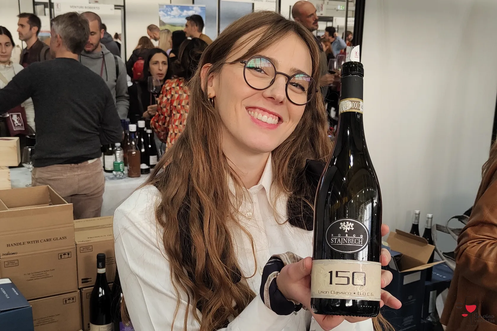 Rebecca Enologa Borgo Stejnbech - Mercato dei Vini Bologna