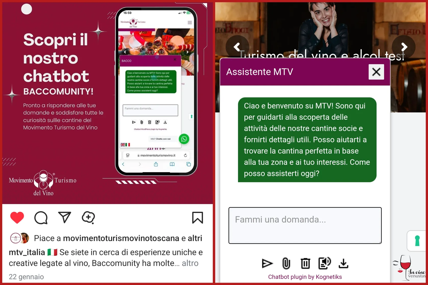 Chatbot MTV Movimento Turismo del Vino