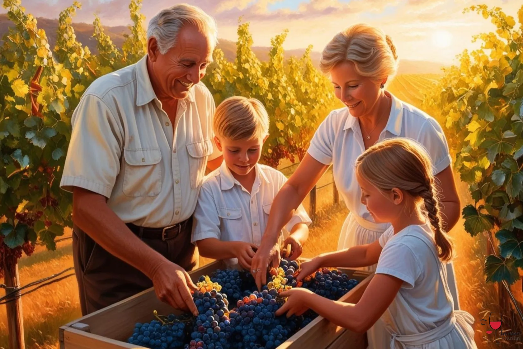 Storia di una cantina vitivinicola- Generazioni diverse