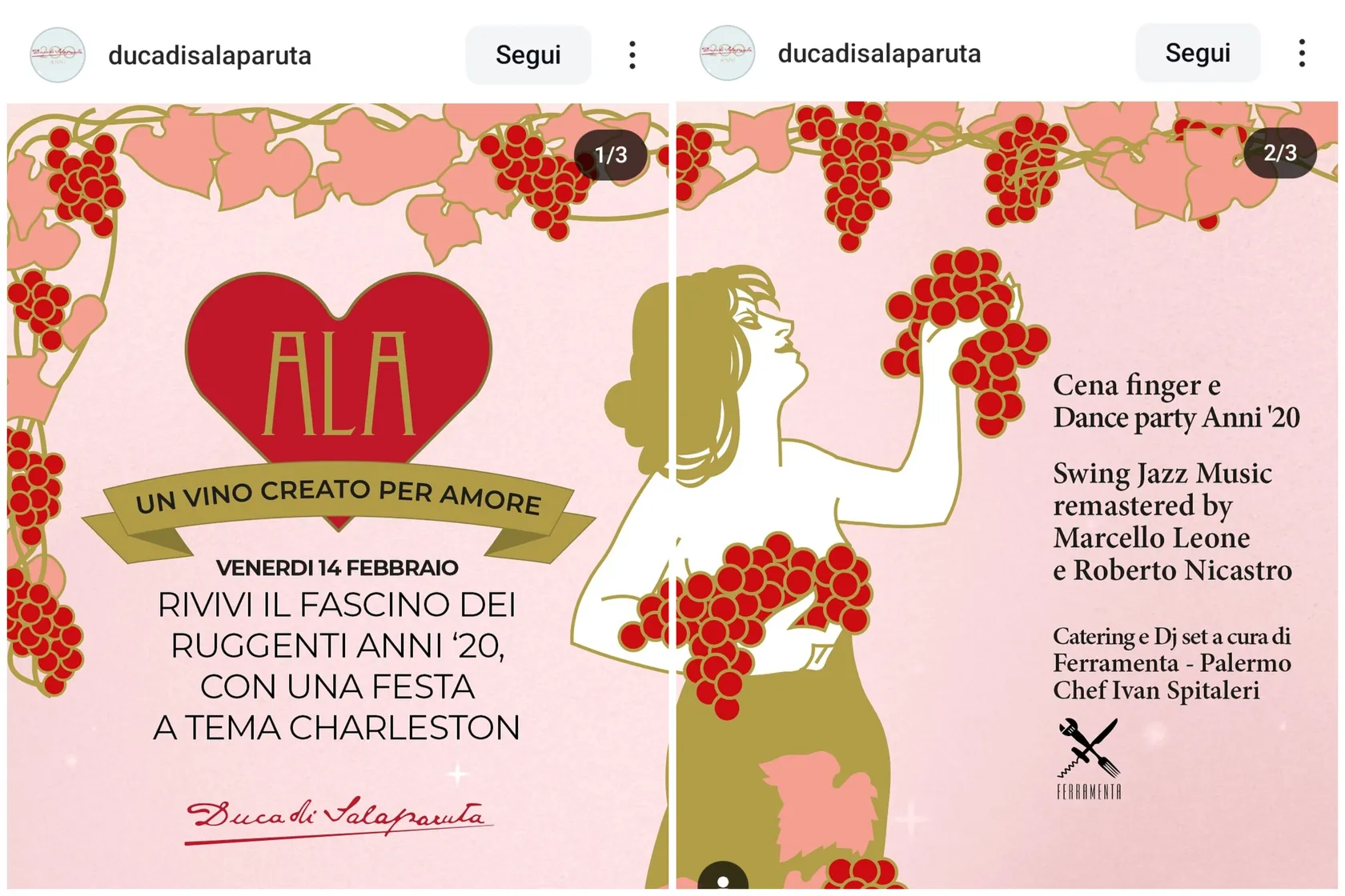 San Valentino in cantina da duca di Salaparuta - Sicilia